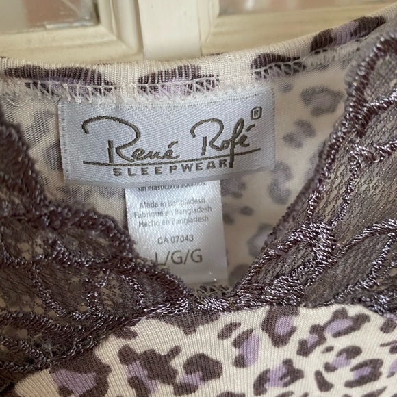 Lavender leopard print nightie/lingerie - Picture 3 of 4